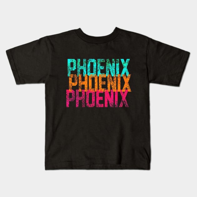 Phoenix Phoenix Phoenix Kids T-Shirt by Naves